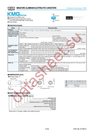 EKMG160ELL100ME11D datasheet  